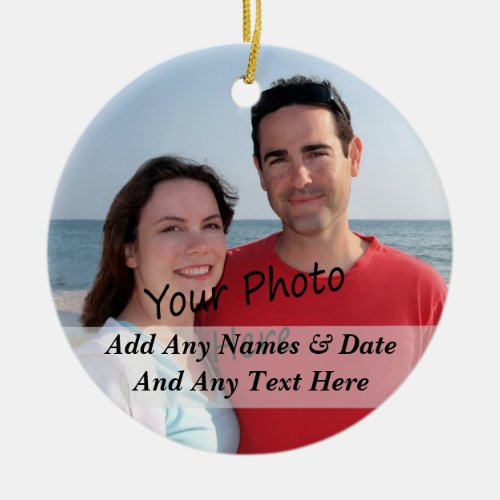 Two Sided Photo Christmas Other Holiday Ornament