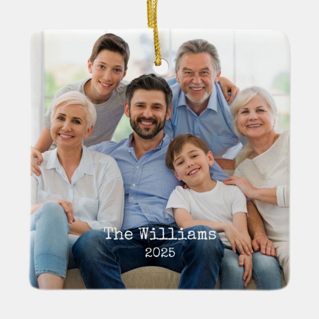 Two Sided Photo Ornament (Front)