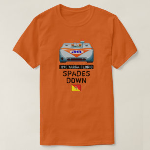 Two-Sided SPADES DOWN Racing T-Shirt