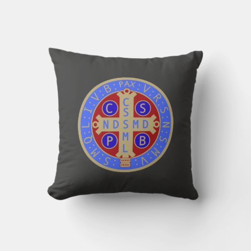 Two_Sided St Benedict Medal Pillow