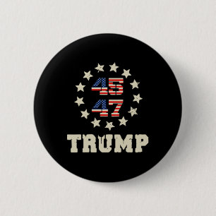 (two Sided) Trump 2024 Qr 4547 Funny Trump Dancing Button