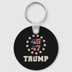 (two Sided) Trump 2024 Qr 4547 Funny Trump Dancing Keychain