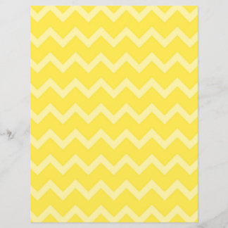 Two-Sided Yellow Chevron Scrapbook Paper