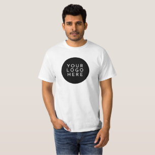 TWO SIDED YOUR LOGO Custom Company Staff T-Shirt