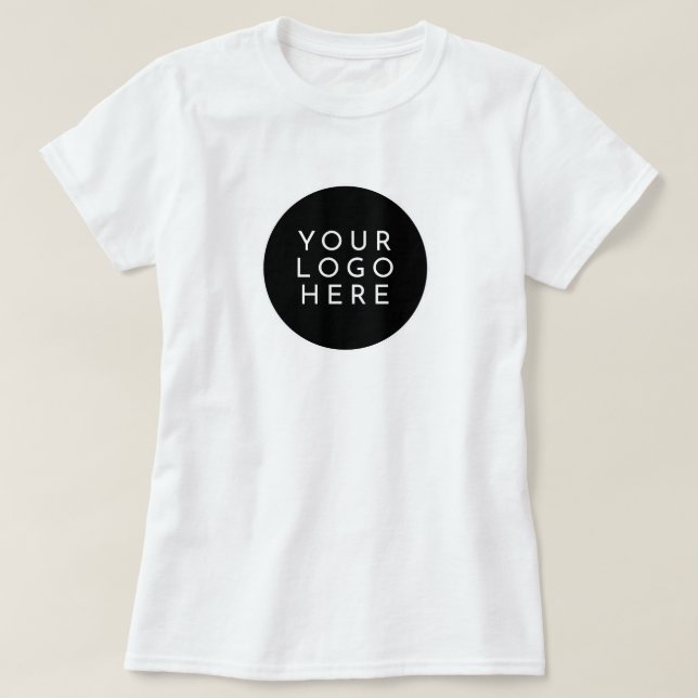 TWO SIDED | YOUR LOGO | Custom Company Staff T-Shirt (Design Front)