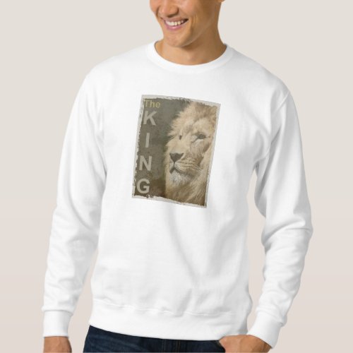 Two Sides Mens Clothing Apparel Fashion Lion Sweatshirt