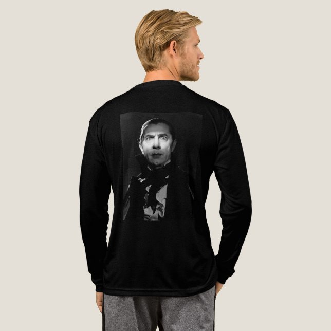 Two "Sides" of Bela Lugosi Long Sleeved Tee Shirt (Full Back)