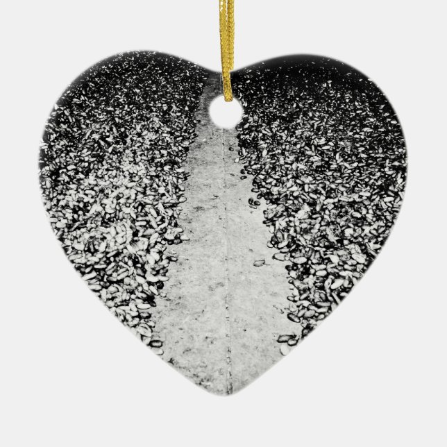 two sides of cocoa ceramic ornament (Front)