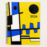 Two Sides Of Ethnicity Yellow Blue Black White Planner