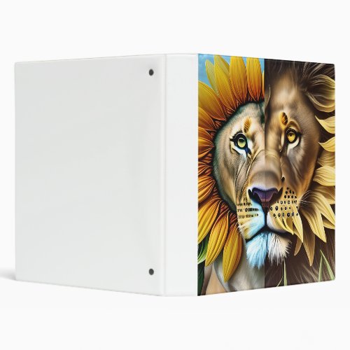 Two sides of love triptych 3 ring binder