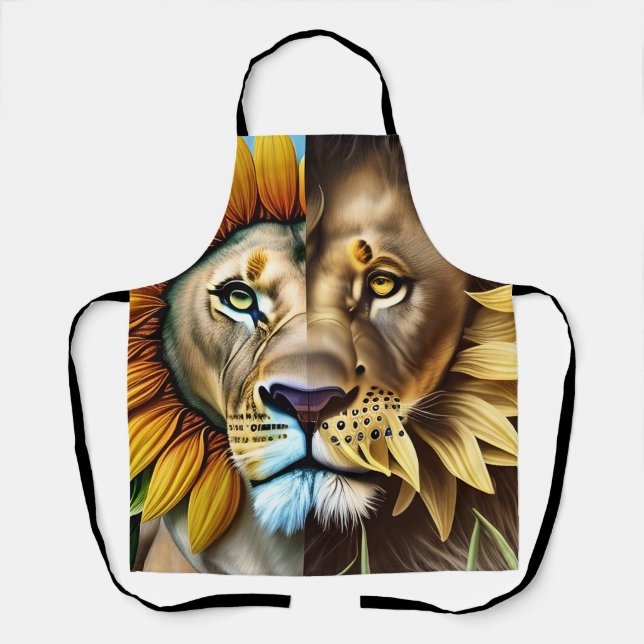 Two sides of love triptych apron (Front)