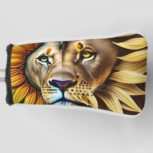 Two sides of love triptych golf head cover