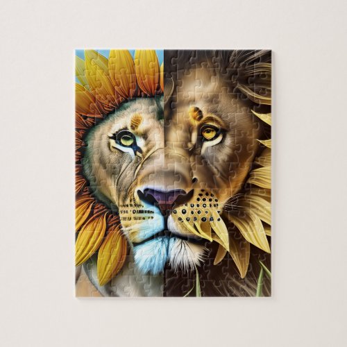 Two sides of love triptych jigsaw puzzle