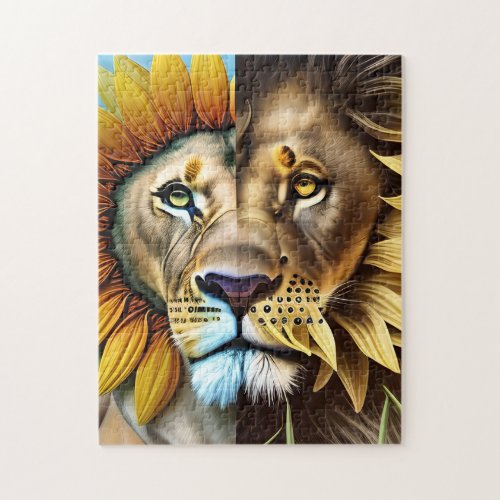 Two sides of love triptych jigsaw puzzle