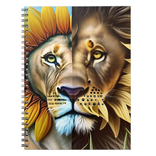 Two sides of love triptych notebook