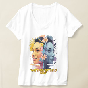 Two Sides of the Mind – Not Every Battle is Seen T-Shirt