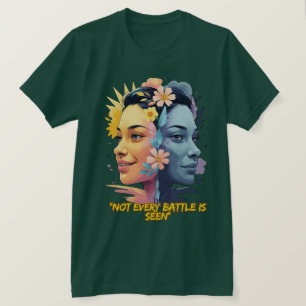 Two Sides of the Mind – Not Every Battle is Seen T T-Shirt
