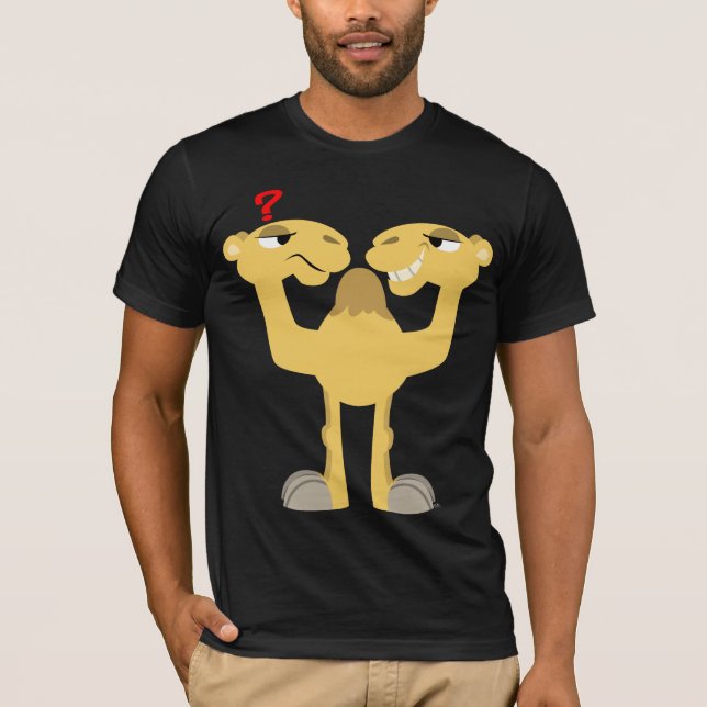 Two sides of the Same Cartoon Camel T-Shirt (Front)