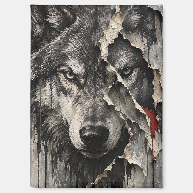 Two Sides of the Same Wolf Magnet (Front)