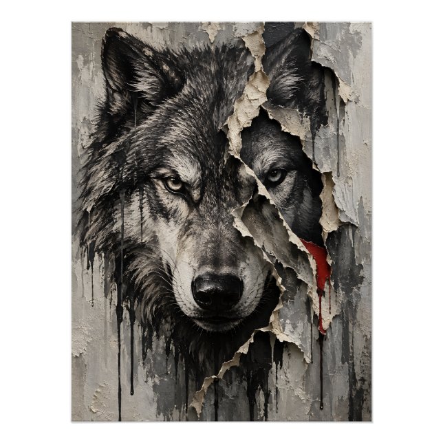 Two Sides of the Same Wolf Poster (Front)