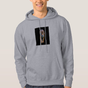 Two Sides Print Walking Tiger Template Men's Hoodie