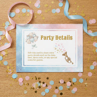 Two Silly Geese Boy & Girl Twins Birthday Balloon Enclosure Card