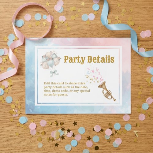 Two Silly Geese Boy & Girl Twins Birthday Balloon Enclosure Card