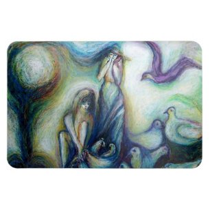 Two Sisters ,Birds and Nature Magnet