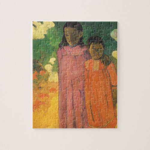 Two Sisters by Paul Gauguin Vintage Fine Art Jigsaw Puzzle