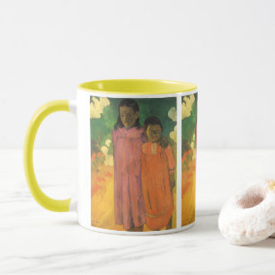 Two Sisters by Paul Gauguin, Vintage Fine Art Mug