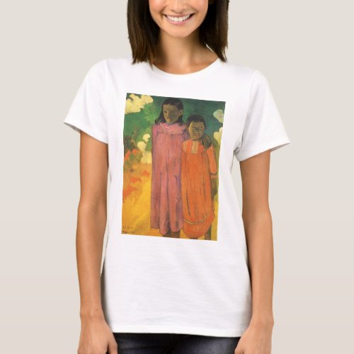 Two Sisters by Paul Gauguin Vintage Fine Art T_Shirt