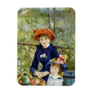 Two Sisters (On the Terrace) By Pierre Renoir Magnet