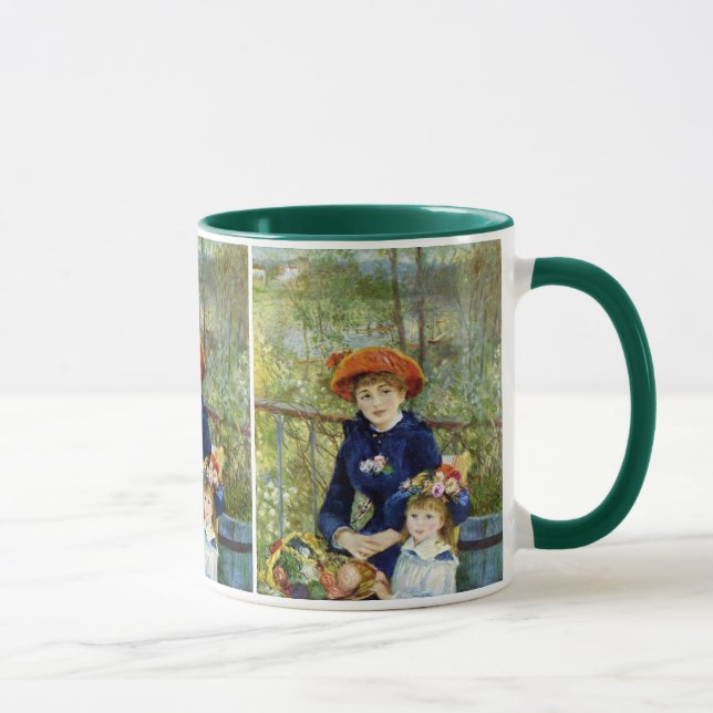 Two Sisters (On the Terrace) By Pierre Renoir Mug (Right)