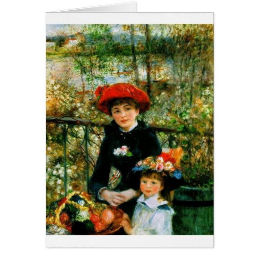 Two Sisters On the Terrace by Renoir (Front)