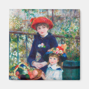 Two Sisters (On the Terrace) Pierre Auguste Renoir Magnet