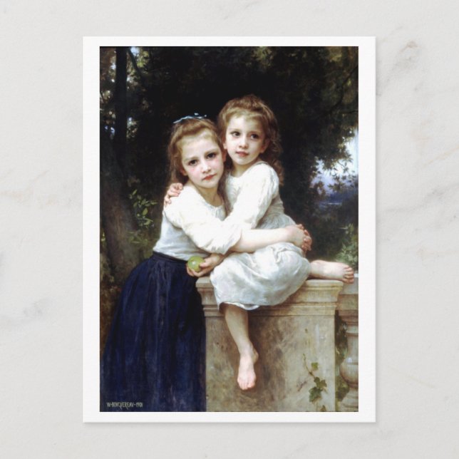Two sisters painting by William-Adolphe Bouguereau Postcard (Front)