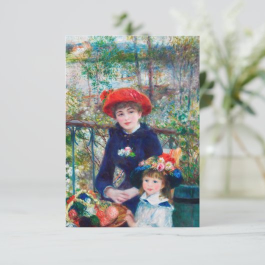 Two Sisters - Renoir Impressionist Painting 1881 (Standing Front)