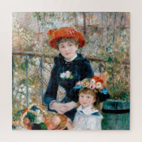 Two Sisters _ Renoir Impressionist Painting Jigsaw Puzzle