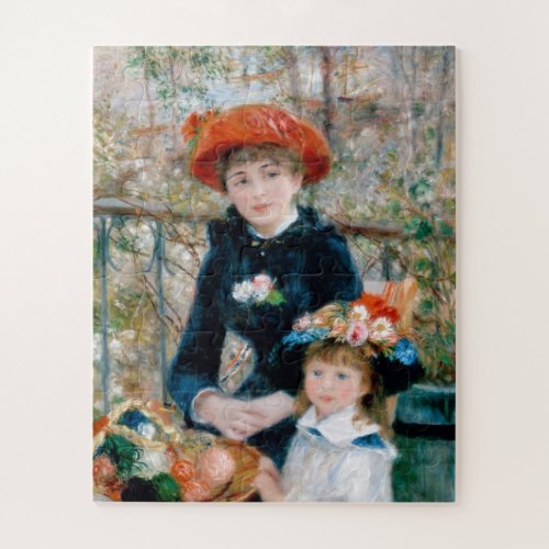Two Sisters _ Renoir Impressionist Painting Jigsaw Puzzle