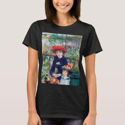 Two Sisters _ Renoir Impressionist Painting T_Shirt