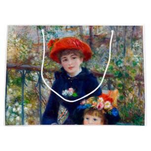 Two Sisters, Renoir Large Gift Bag