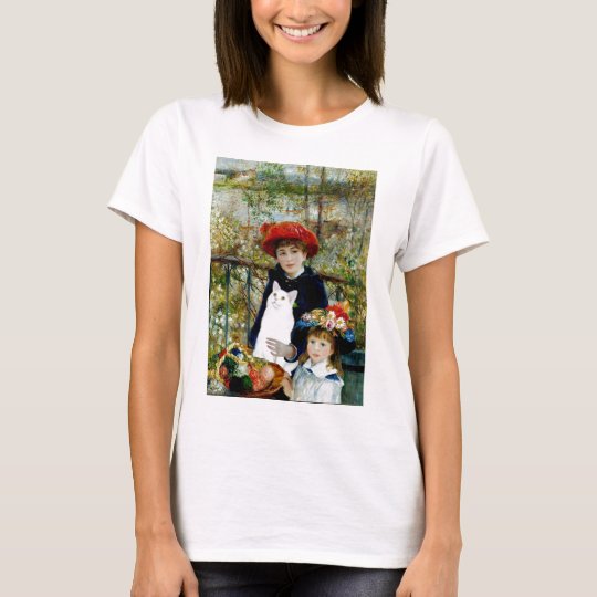 Two Sisters - White short haired cat T-Shirt