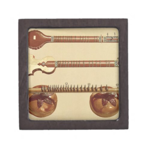 Two sitars and a rudra vina Indian from Musical Gift Box