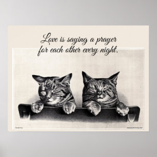 Cat Praying Posters & Prints | Zazzle