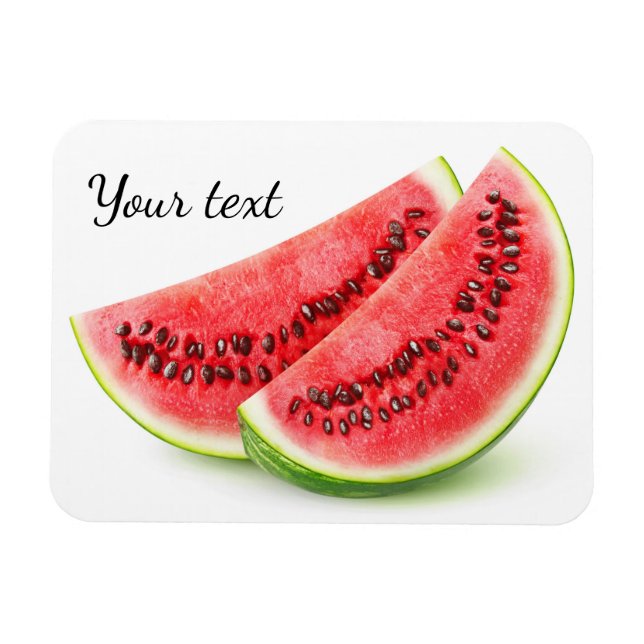 Two slices of watermelon magnet (Horizontal)