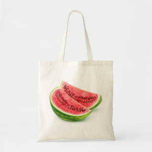 Two slices of watermelon tote bag