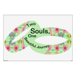 "Two Souls, One Beautiful Journey" Enchanting Ecle Wall Decal
