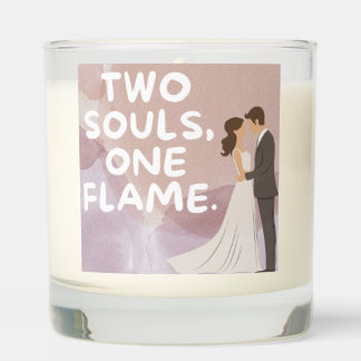 two souls, one flame candle. scented candle
