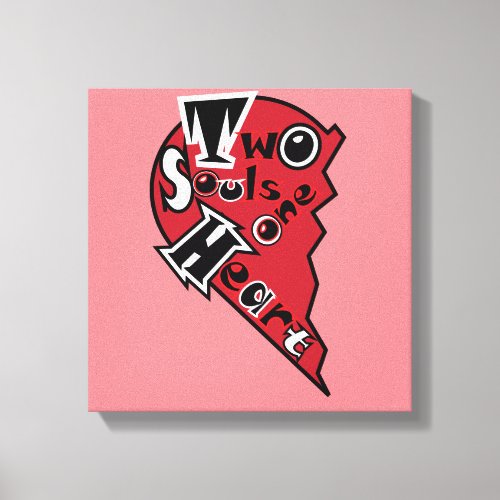 Two Souls One Heart Canvas Print
