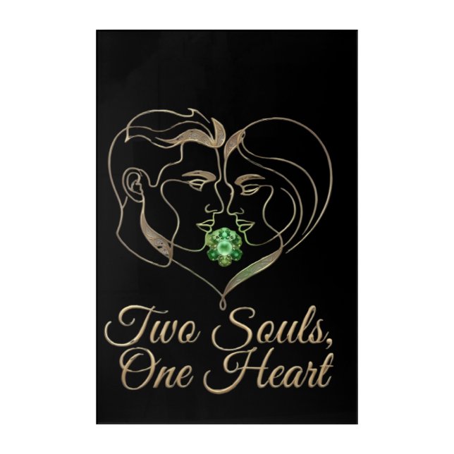 Two Souls, One Heart – Elegant Romantic Line Art (Front)